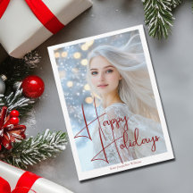 Modelo de Ator Feliz Natal Foto de Cabeça Roteiro