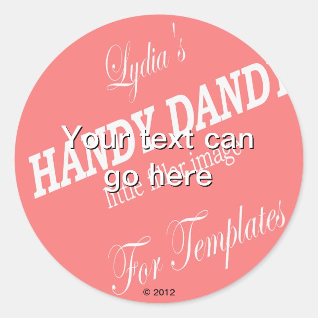 Modelo de autocolante (Frente)