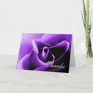 Modelo de Bilhete de Agradecimento Rosa Roxa