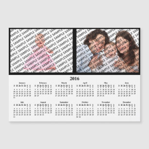 modelo de Calendário de Fotos Anual da Família 201