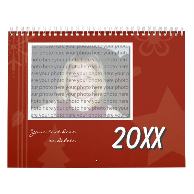 Modelo de Calendário Personalizável da Família (Capa)