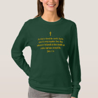 Modelo de Camiseta com Versículo Bíblico - Para Pe
