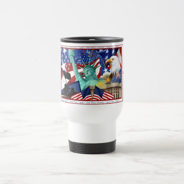 Modelo de Caneca de viagem Themed Americana (Centro)