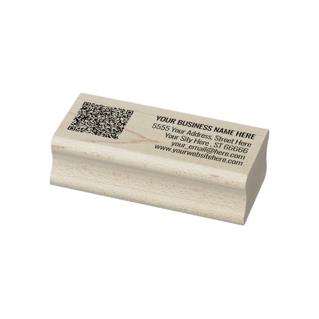 Modelo de Carimbo de Borracha de Código QR de Ende (Carimbo)