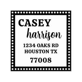 Modelo de Carimbo Personalizável de 1,5"x1,5"