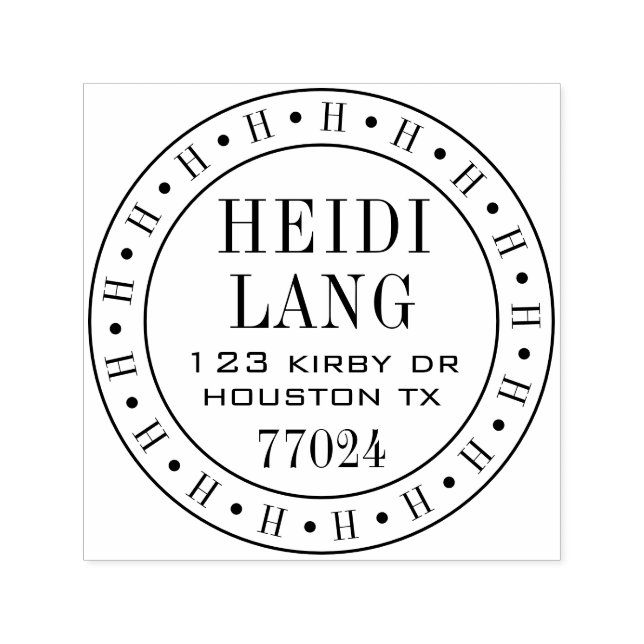 Modelo de Carimbo Personalizável de 1,5"x1,5" (Design)