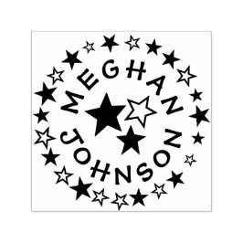 Modelo de Carimbo Personalizável de 1,5"x1,5"