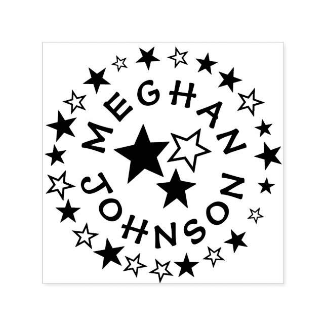 Modelo de Carimbo Personalizável de 1,5"x1,5" (Design)