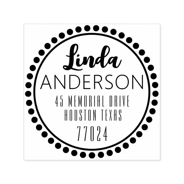 Modelo de Carimbo Personalizável de 1,5"x1,5" (Design)