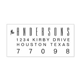 Modelo de Carimbo Personalizável de 2,9 x 1,2"