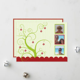 Modelo de Cartão com fotos de Férias