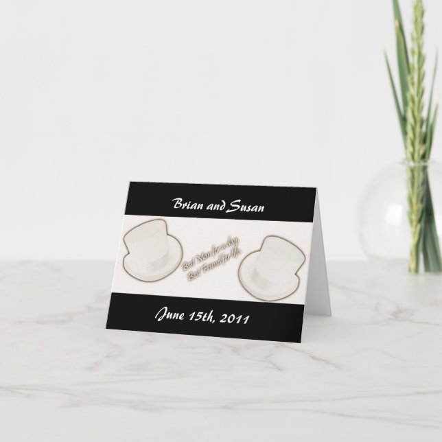 Modelo de Cartão de Agradecimento do Padrinho de C (Frente)