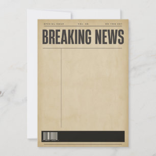Modelo de cartão de anúncio de newsletter