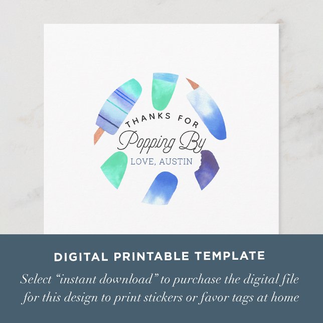 Modelo de cartão de favor/tag de aniversário de cr (Criador carregado)