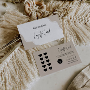 Modelo de cartão de fidelidade moderno,