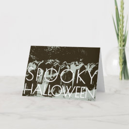 Modelo de Cartão de Halloween Spooky