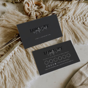 Modelo de Cartão de Lealdade, Preto e Branco