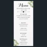 Modelo de cartão de menu personalizado elegante ve<br><div class="desc">Greenery elegante modelo de Cartões personalizados. É fácil personalizar. Localizar itens correspondentes em "Coleção de Casamento Verde"</div>