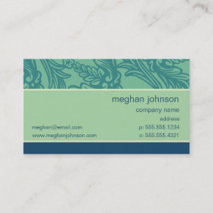 Modelo de cartão de negócios Azul Azul Aqua Azul