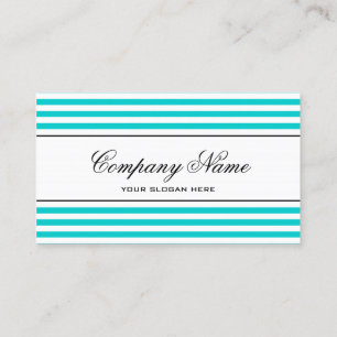 Modelo de cartão de negócios azul-turquesa
