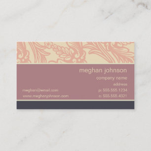 Modelo de cartão de negócios Chic Flourish Soft Eg