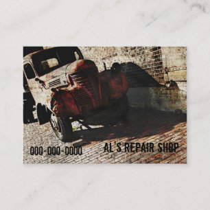 modelo de cartão de negócios da oficina de