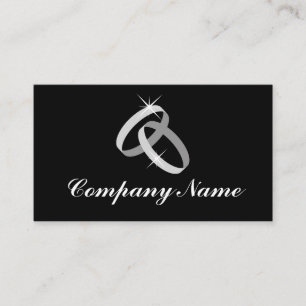 Modelo de cartão de negócios de logotipo dos anéis