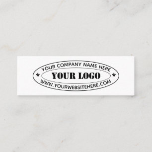 Modelo de cartão de negócios de texto personalizad