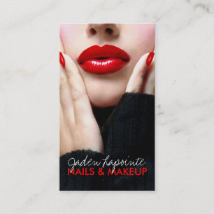 Modelo de cartão de negócios do Cosmetologist