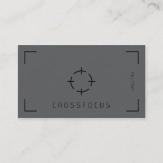 Modelo de cartão de negócios do logotipo Cross Foc