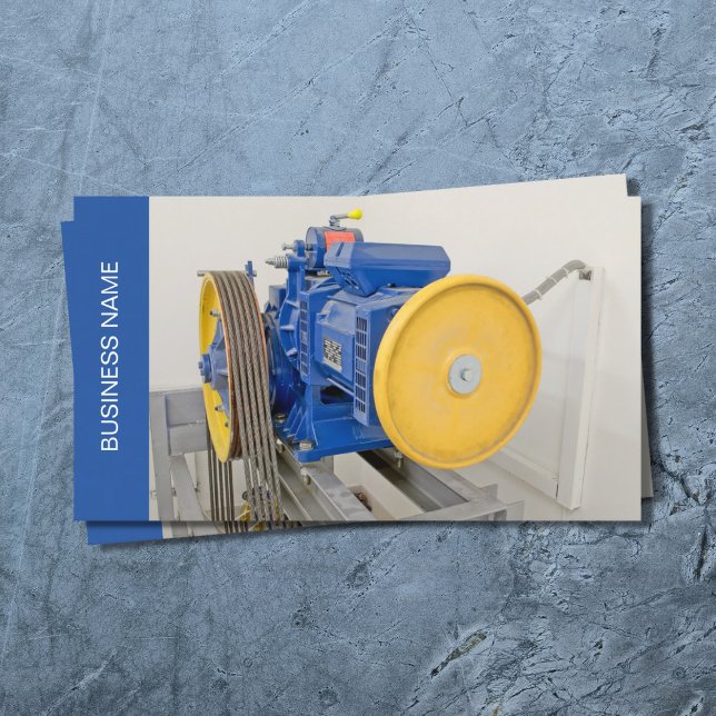 Modelo de cartão de negócios do mecanismo elevador (Criador carregado)