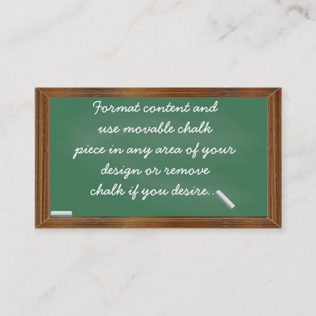 Modelo de cartão de negócios do quadro (Frente)