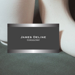 Modelo de cartão de negócios elegante clássico de