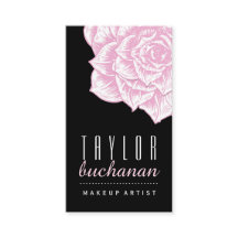 Modelo de cartão de negócios floral corajoso