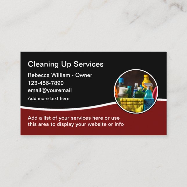 Modelo de cartão de negócios Moderno do Serviço de (Frente)