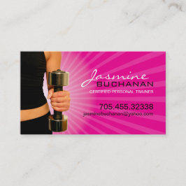 Modelo de cartão de negócios pessoal do instrutor