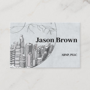 Modelo de cartão de negócios profissional - linha