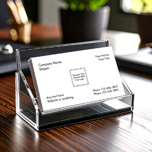 Modelo de cartão de negócios simples