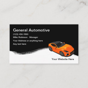 Modelo de cartão de visita automotivo legal