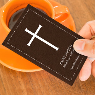 Modelo de Cartão de Visita Cruz Santa da Igreja