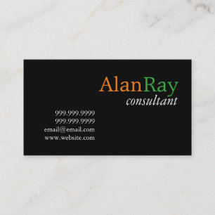 Modelo de Cartão de Visita de Consultor Moderno