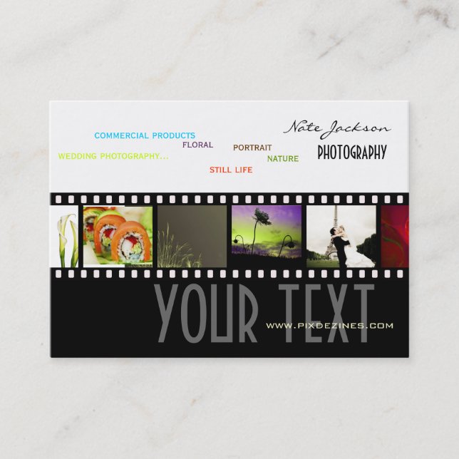 Modelo de cartão de visita de  de portfólio (Frente)