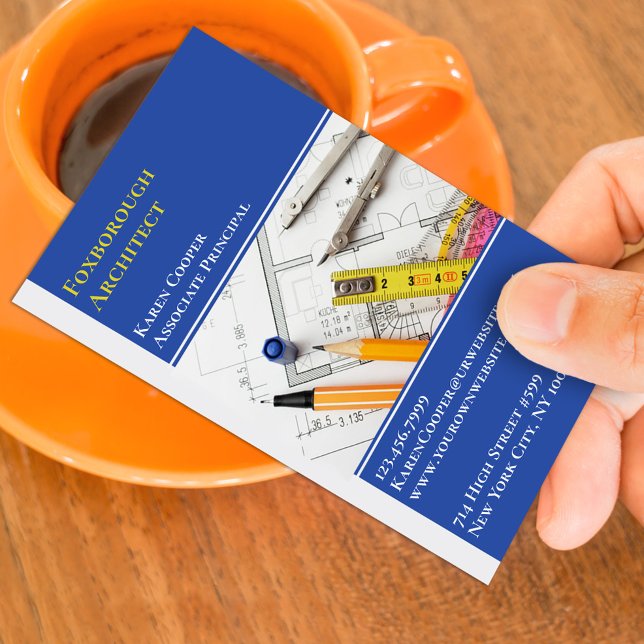 Modelo de Cartão de Visita de Engenharia Arquitetô (Criador carregado)