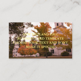 MODELO DE CARTÃO DE VISITA DE NEGÓCIOS DE OUTONO D