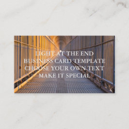 MODELO DE CARTÃO DE VISITA LIGHT AT THE END