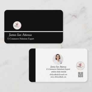 Modelo de Cartão de Visita Minimalista Personaliza