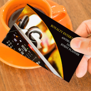 Modelo de Cartão de Visita para DJ Profissional