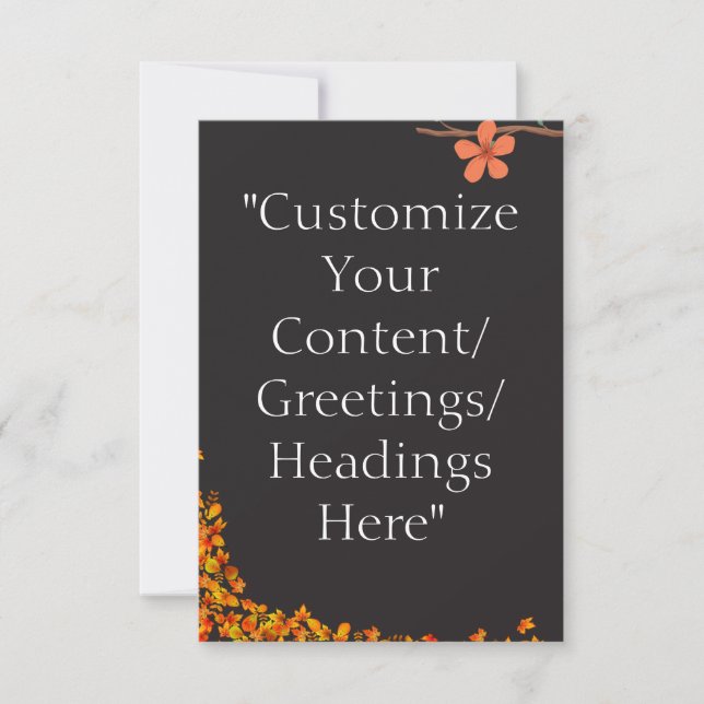 Modelo de Cartão/ Modelo de Saudação - Personalize (Frente)