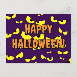 Modelo de cartão postal de festa de Halloween assu