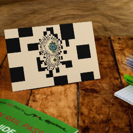 Modelo de cartão postal Pixels sem fronteiras